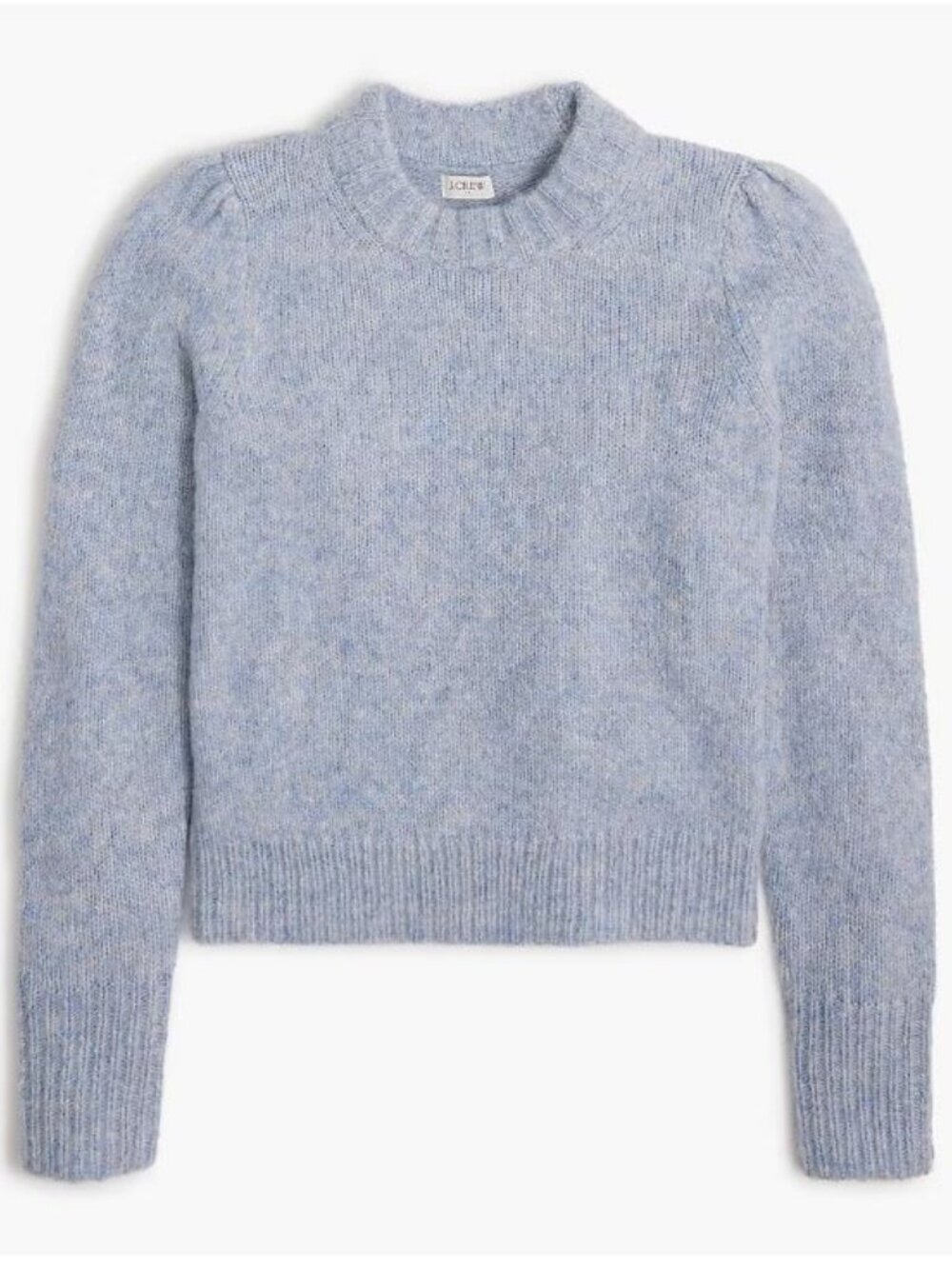 J. Crew Fuzzy puff-sleeve sweater